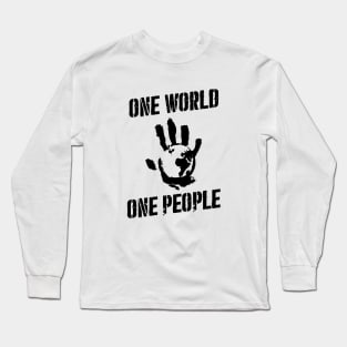 Flag Slashers - One World One People Long Sleeve T-Shirt